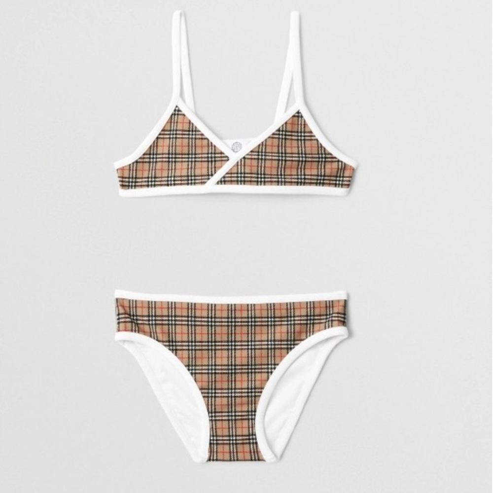 Burberry Check Bikini in Archive Beige